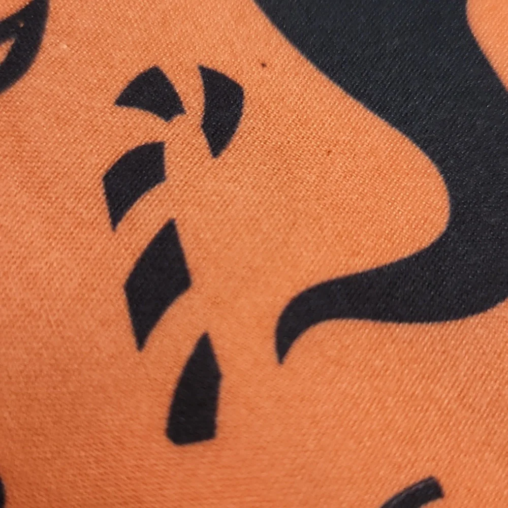 Halloween Pet Orange and Black Bandana, pumpkin, cat, skeleton, hauntedhous..